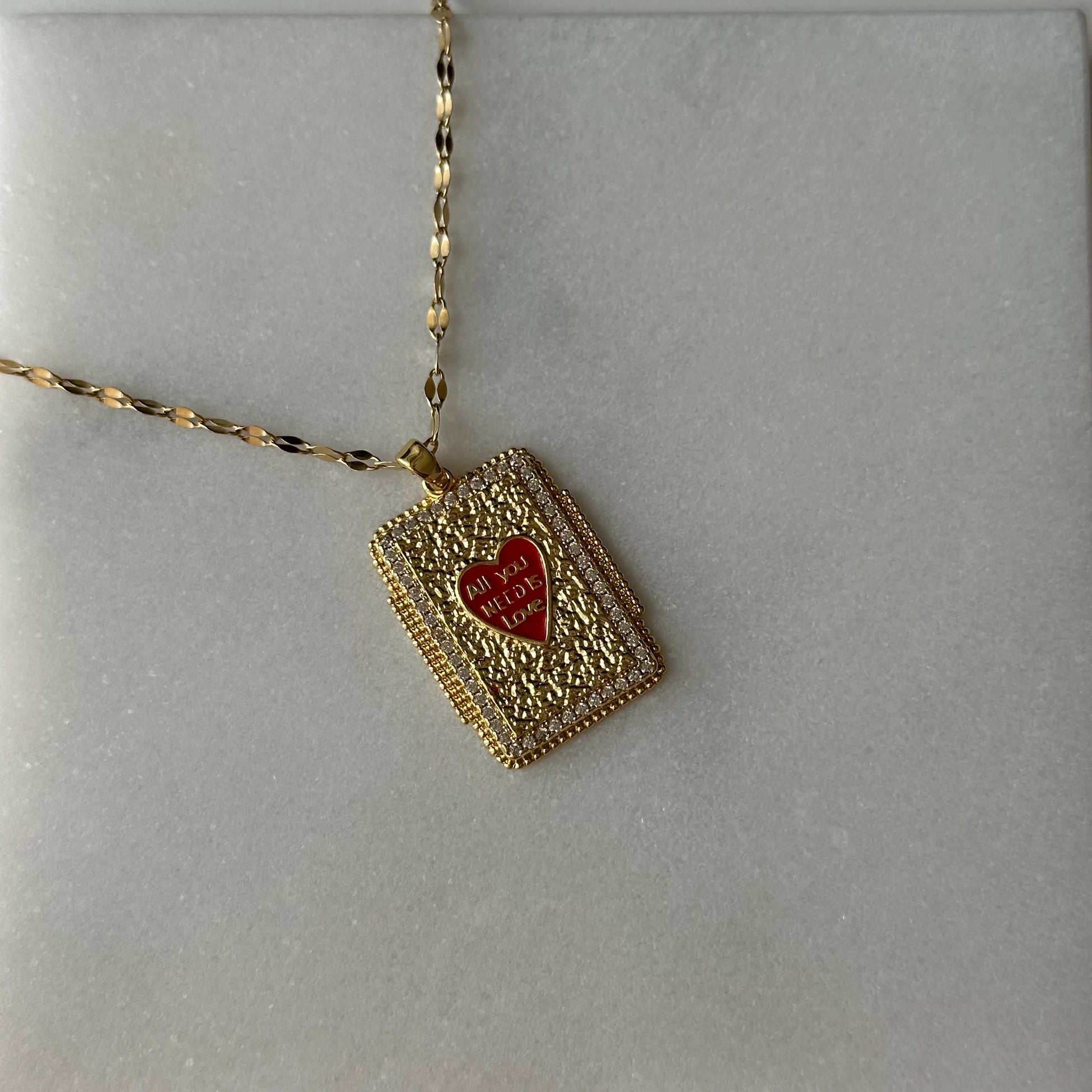 Love Çelik Tarot Kolye