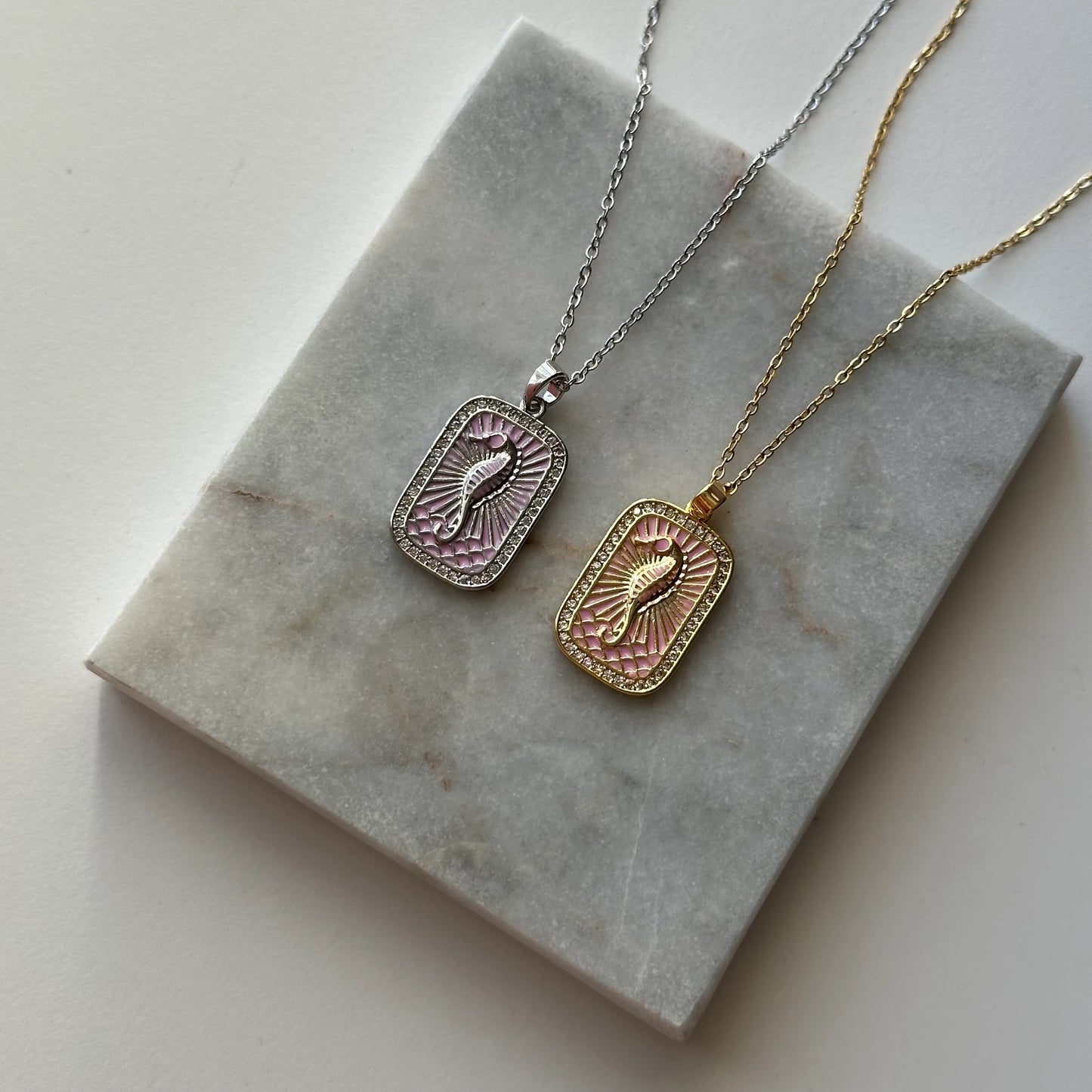 Deniz Atı Çelik Kolye