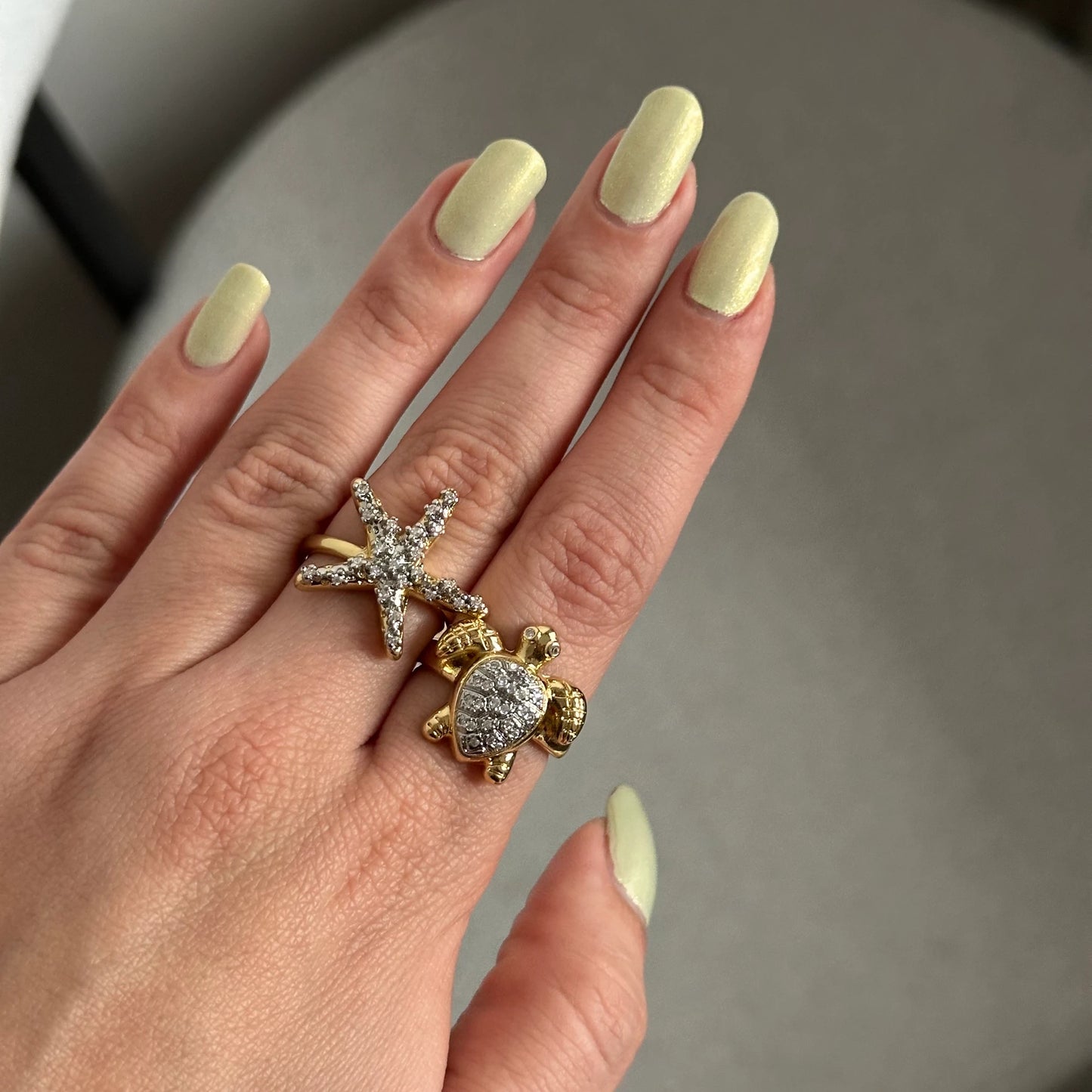 Deniz Yıldızı Zirkon Taş Yüzük