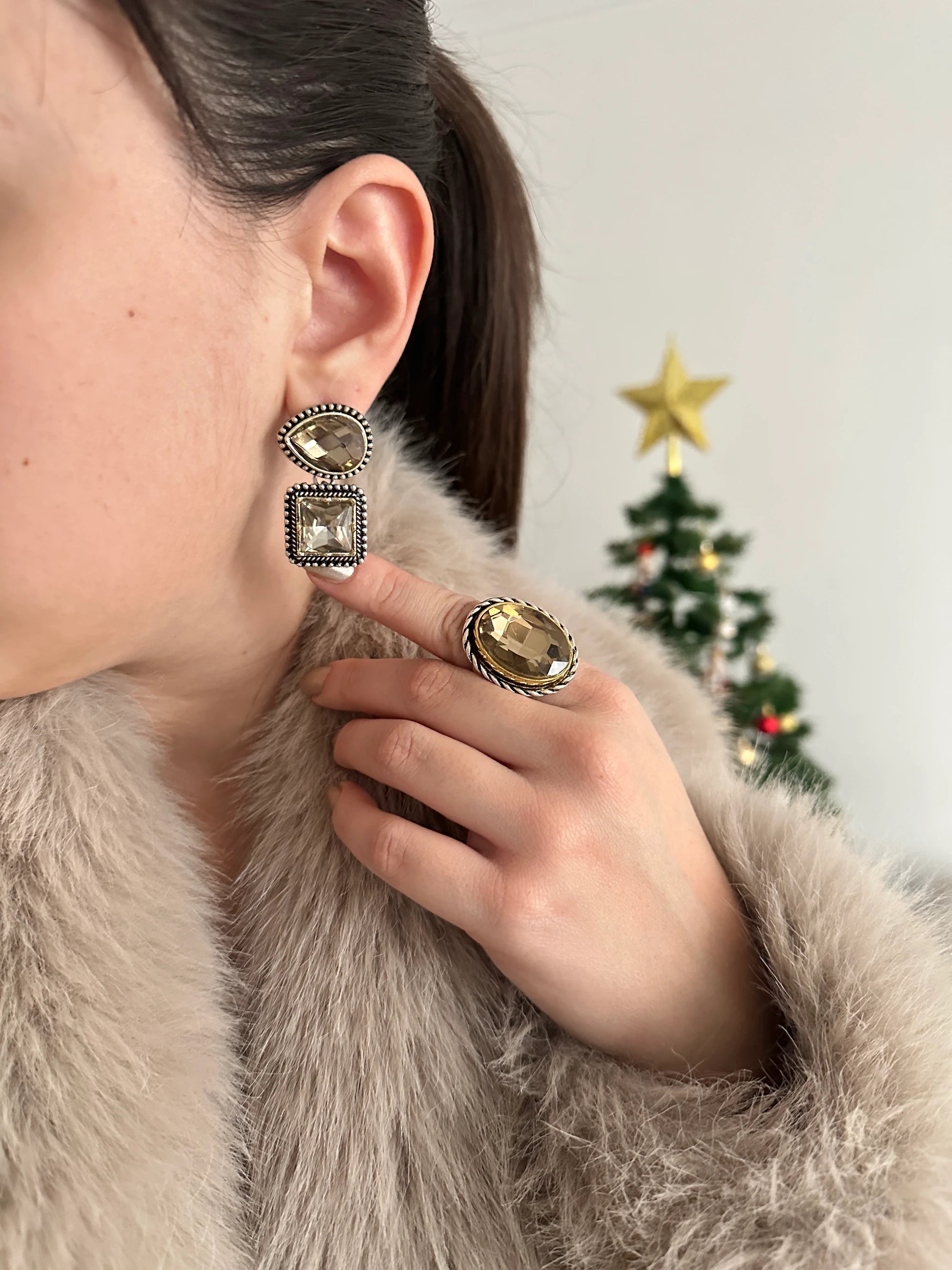 Baget Damla Zirkon Taş Kadın Küpe