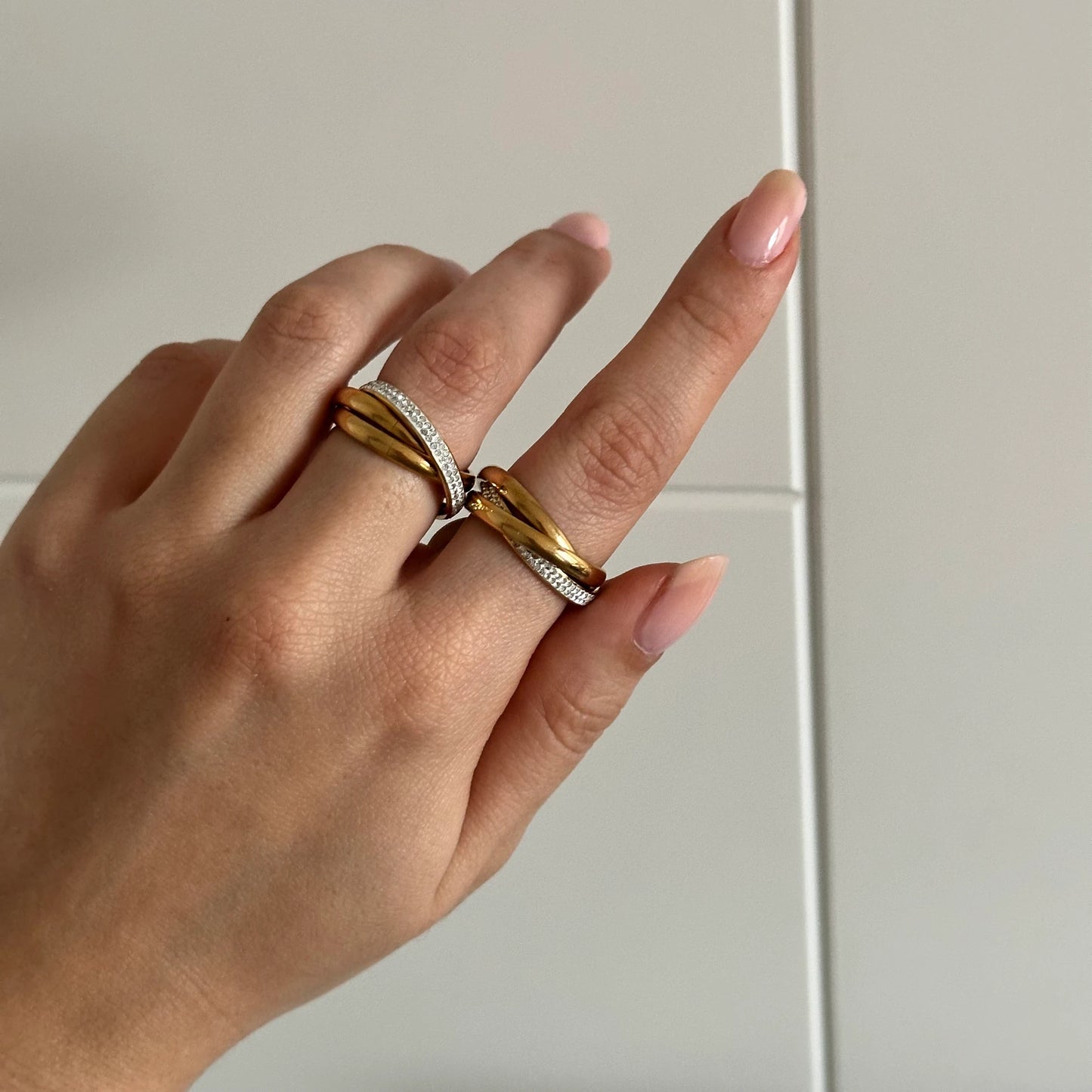 Zirkon Taş Çelik Stres Yüzüğü