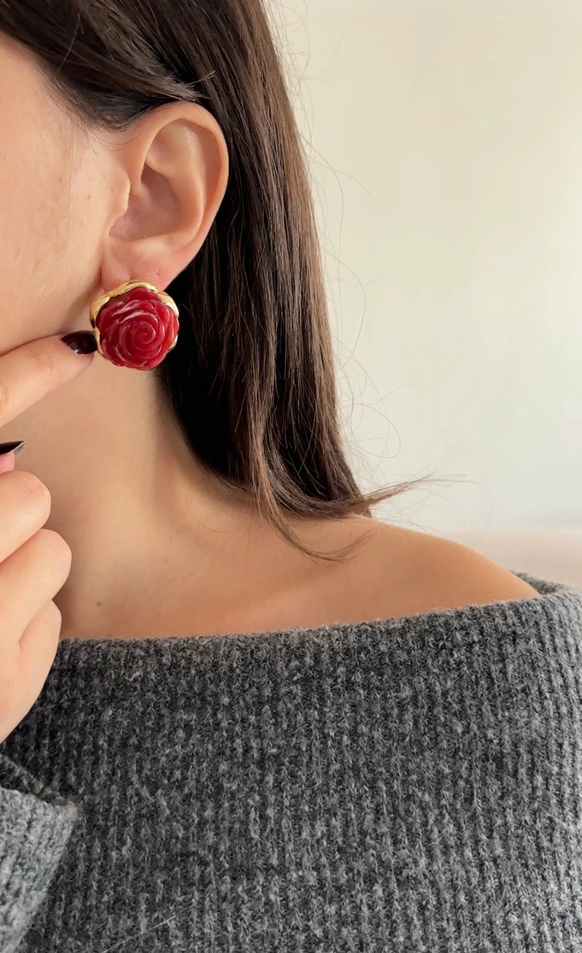 Gül Tasarım Kadın Küpe