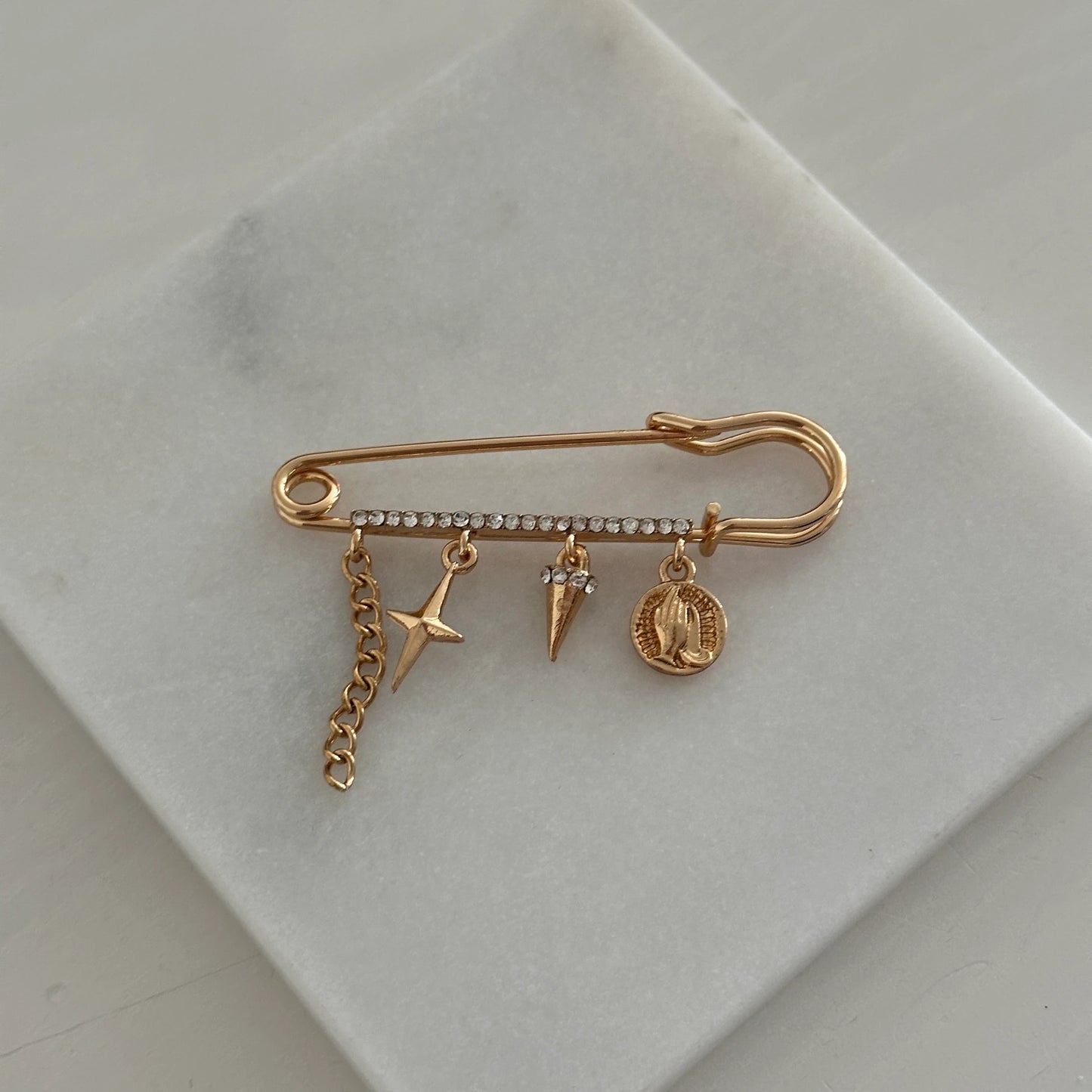 Kutup Yıldızı Çengel İğne Broş