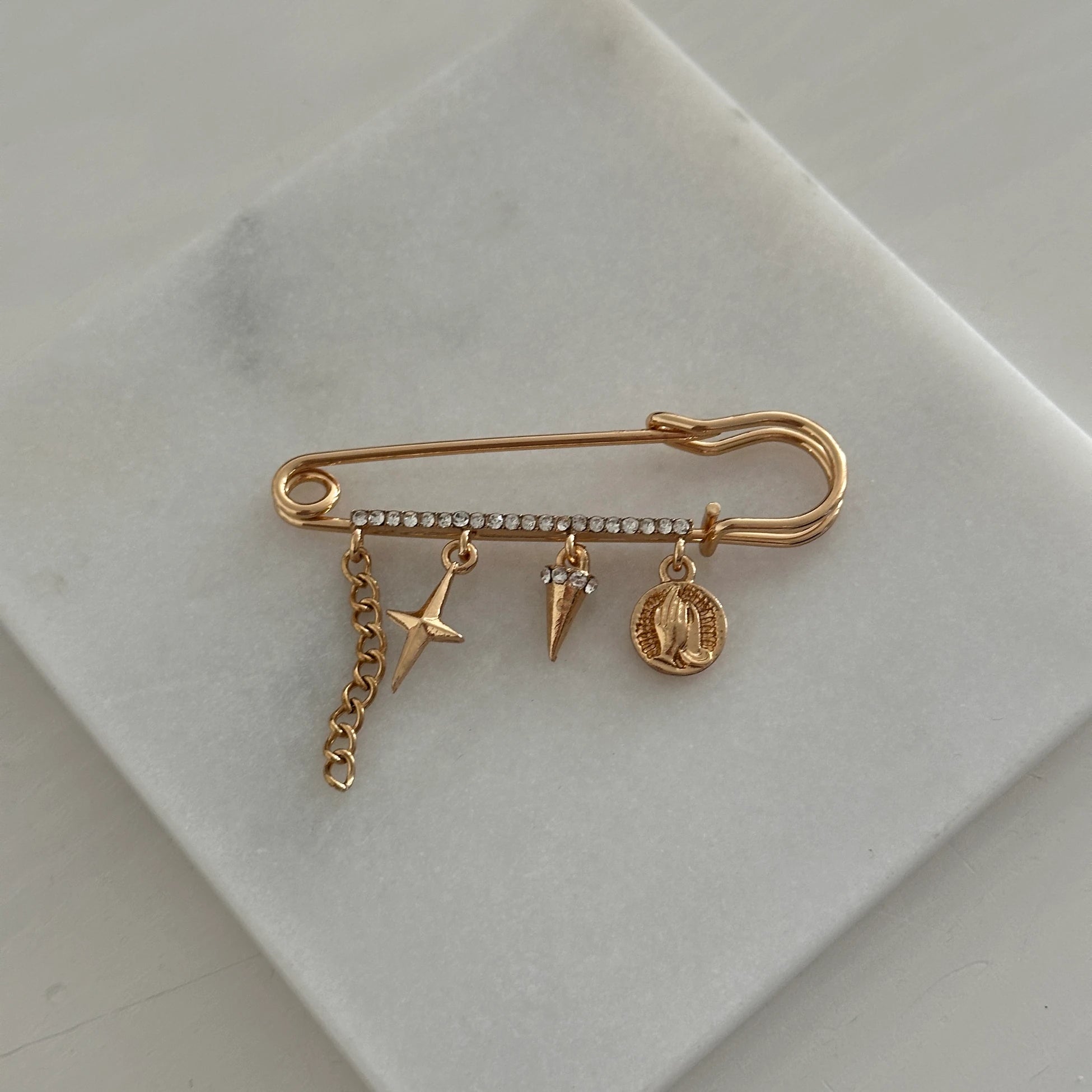 Kutup Yıldızı Çengel İğne Broş