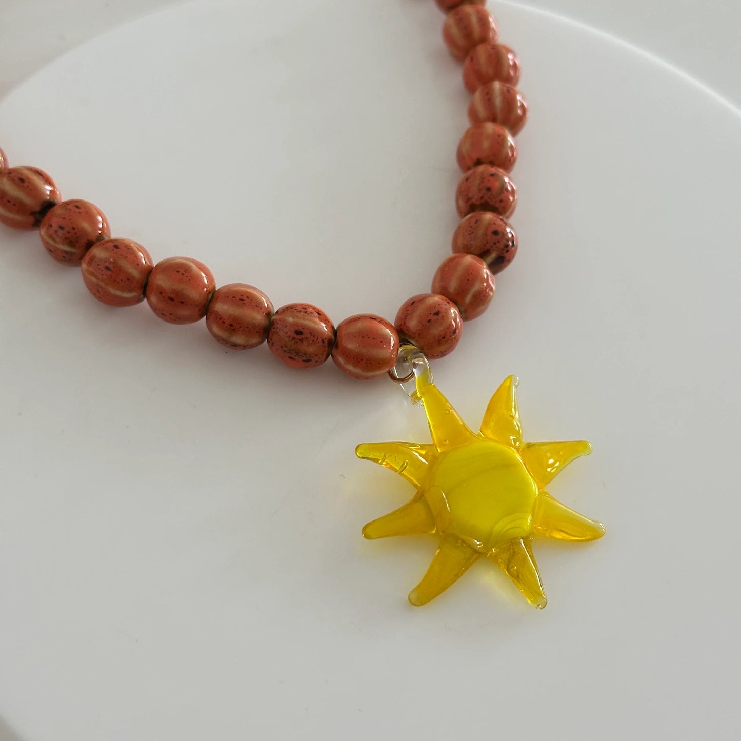 Güneş Cam Boncuk Kadın Kolye