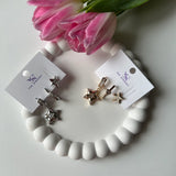 Baget Taş Yıldız Set Küpe