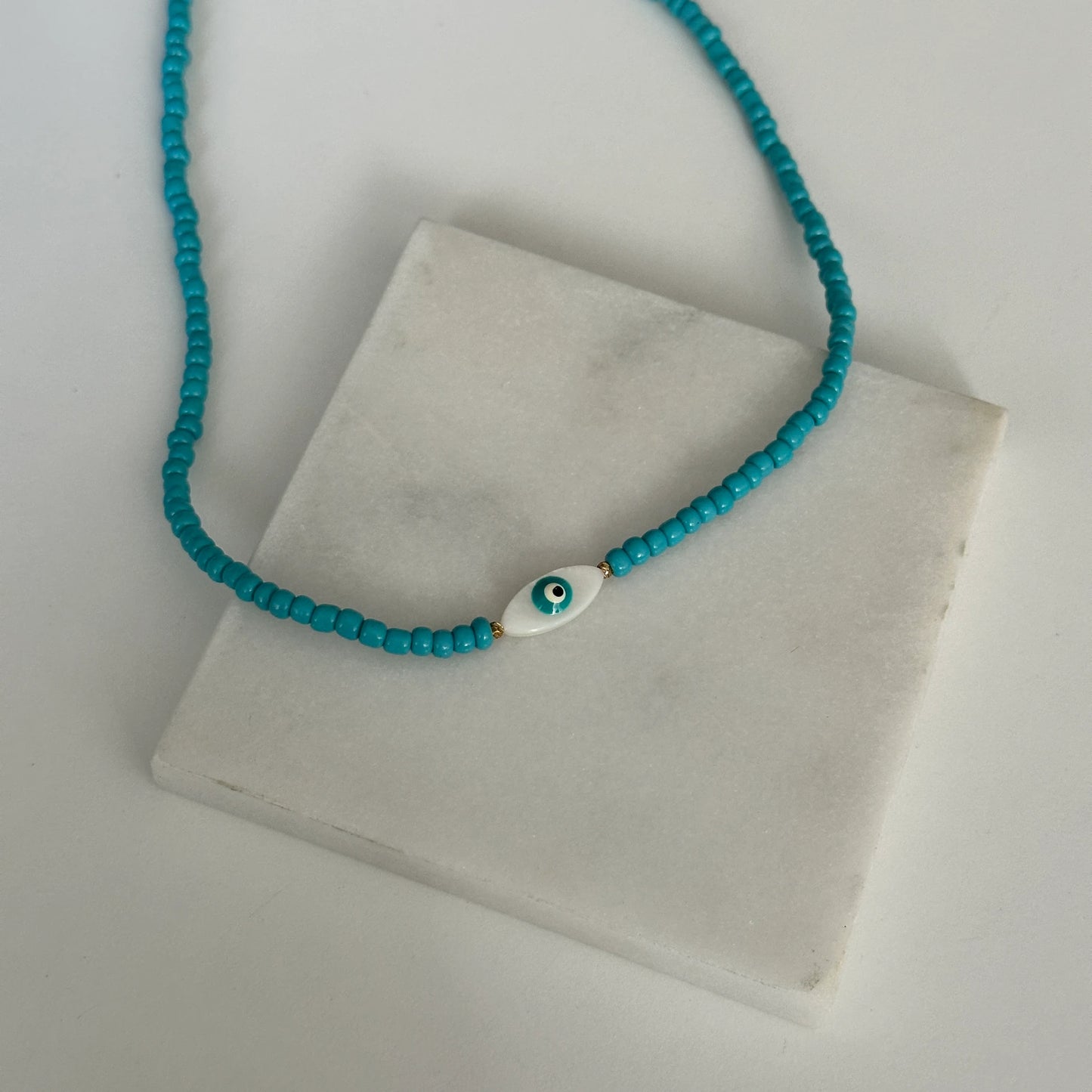 Mavi Boncuk Kadın Kolye