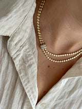 İkili Zirkon Sarmal Kadın Kolye