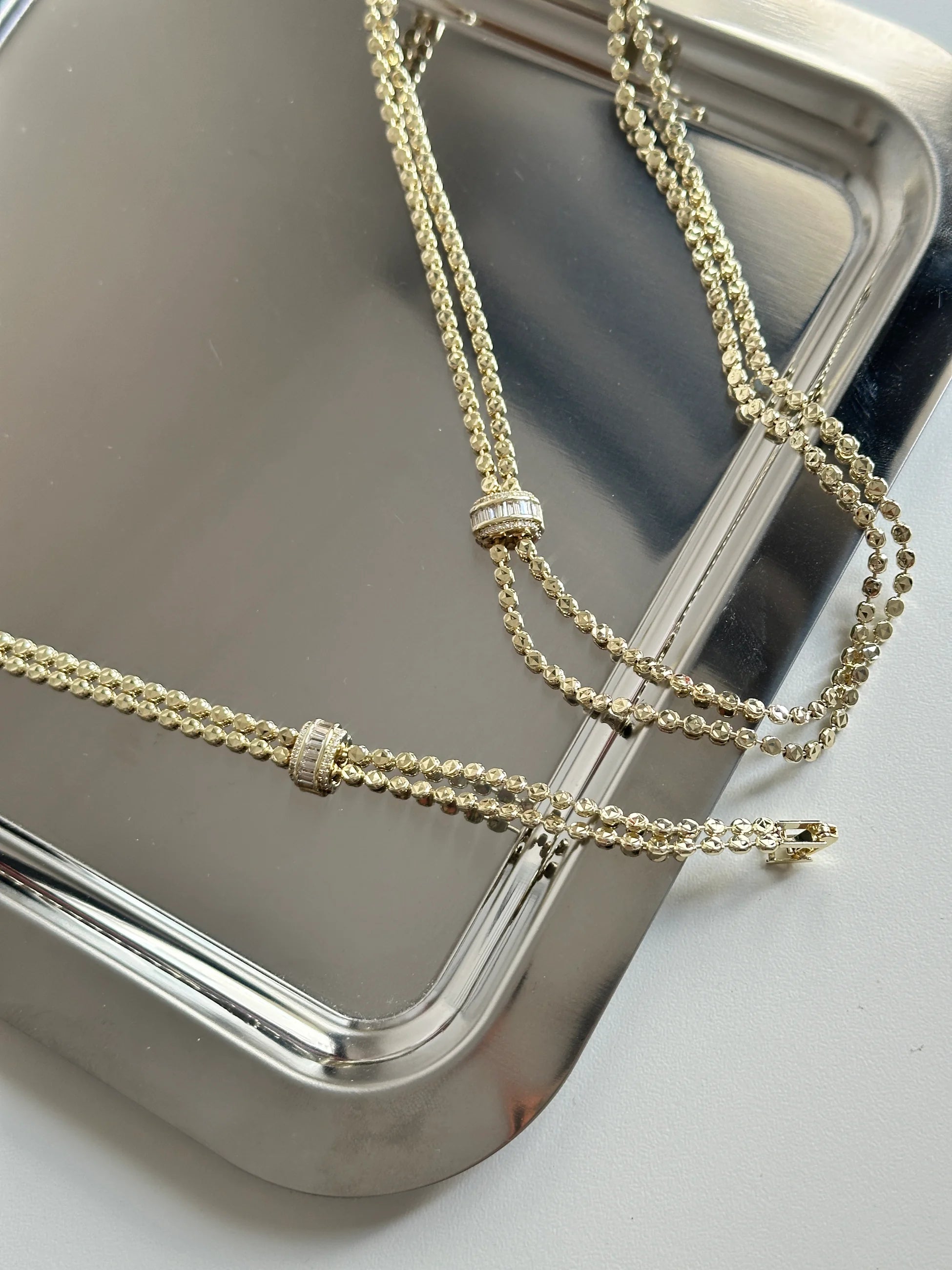 İkili Zirkon Sarmal Kadın Kolye