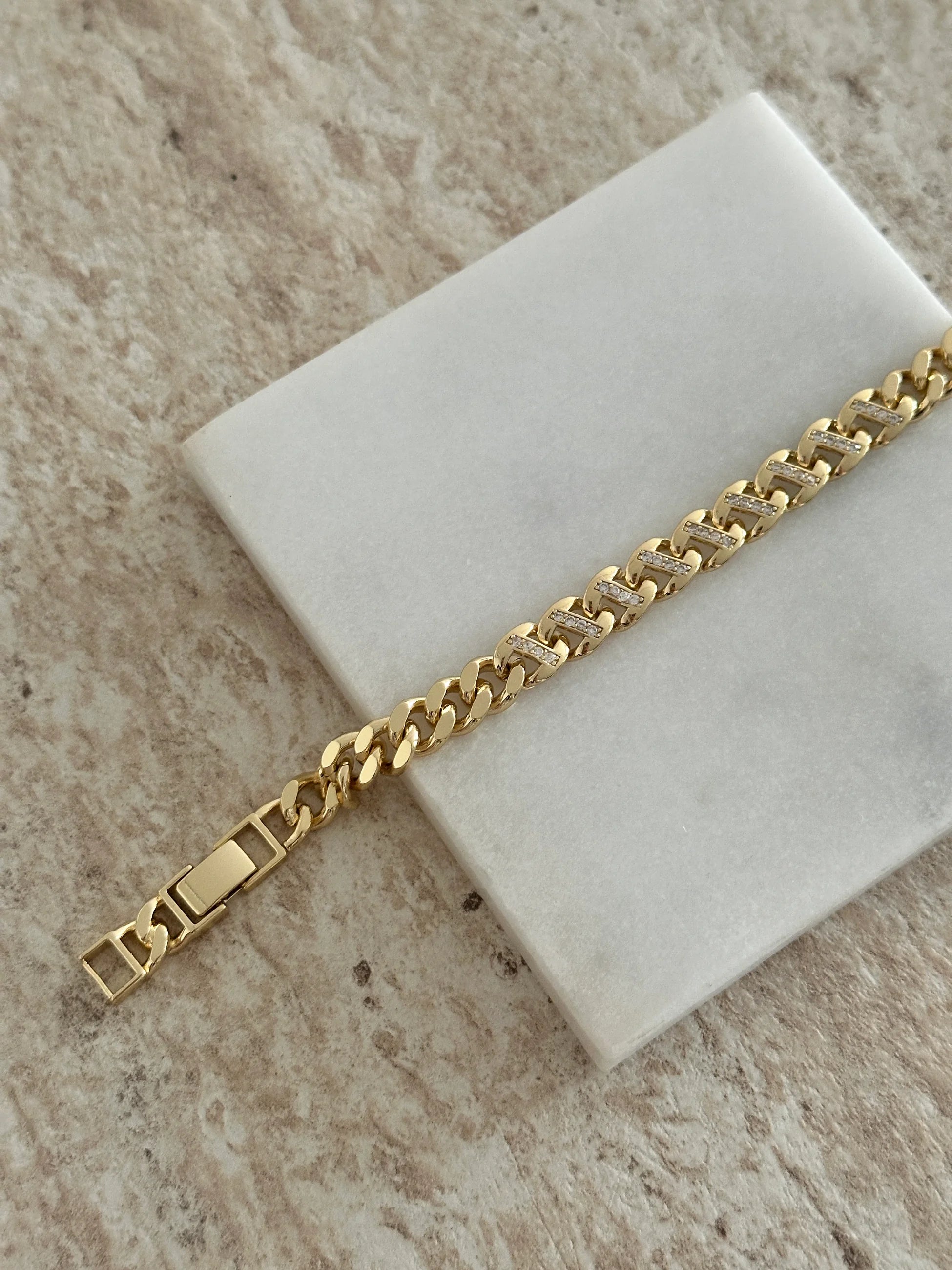 Tasarım Zincir 14k Kadın Bileklik