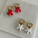 Deniz Yıldızı Seramik Boncuk Kadın Küpe