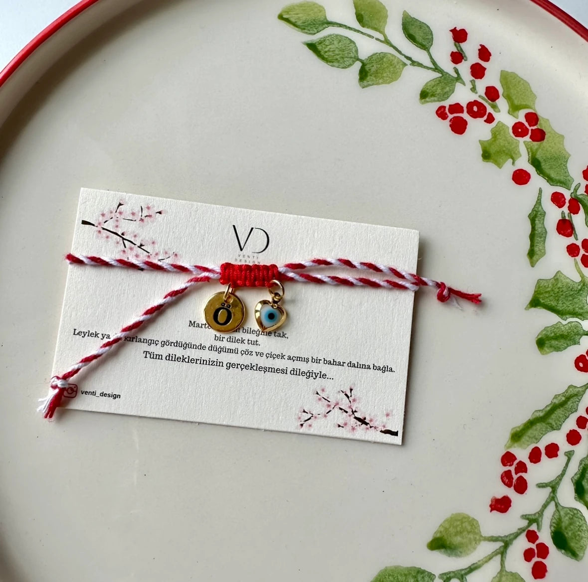 Kişiye Özel Marteniçka Bileklik (Beyaz Nazar)