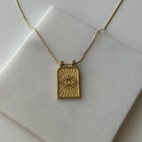 Göz Şans Tarot Kart Kolyesi (gold)