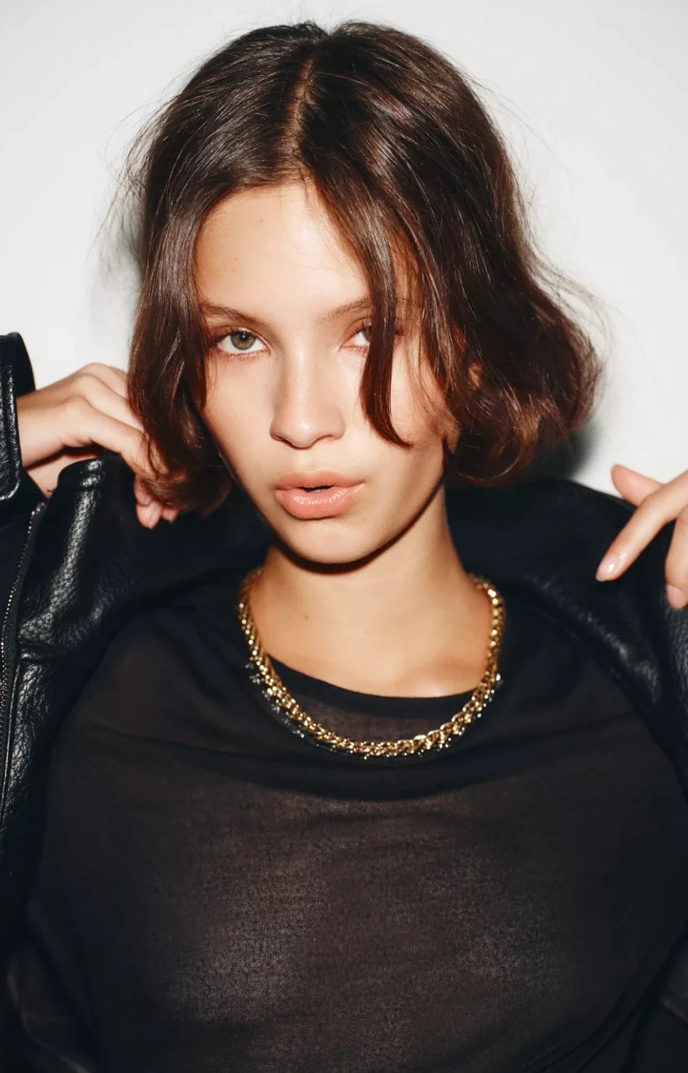 Gümüş Taş Tasarım Zincir Kadın Kolye