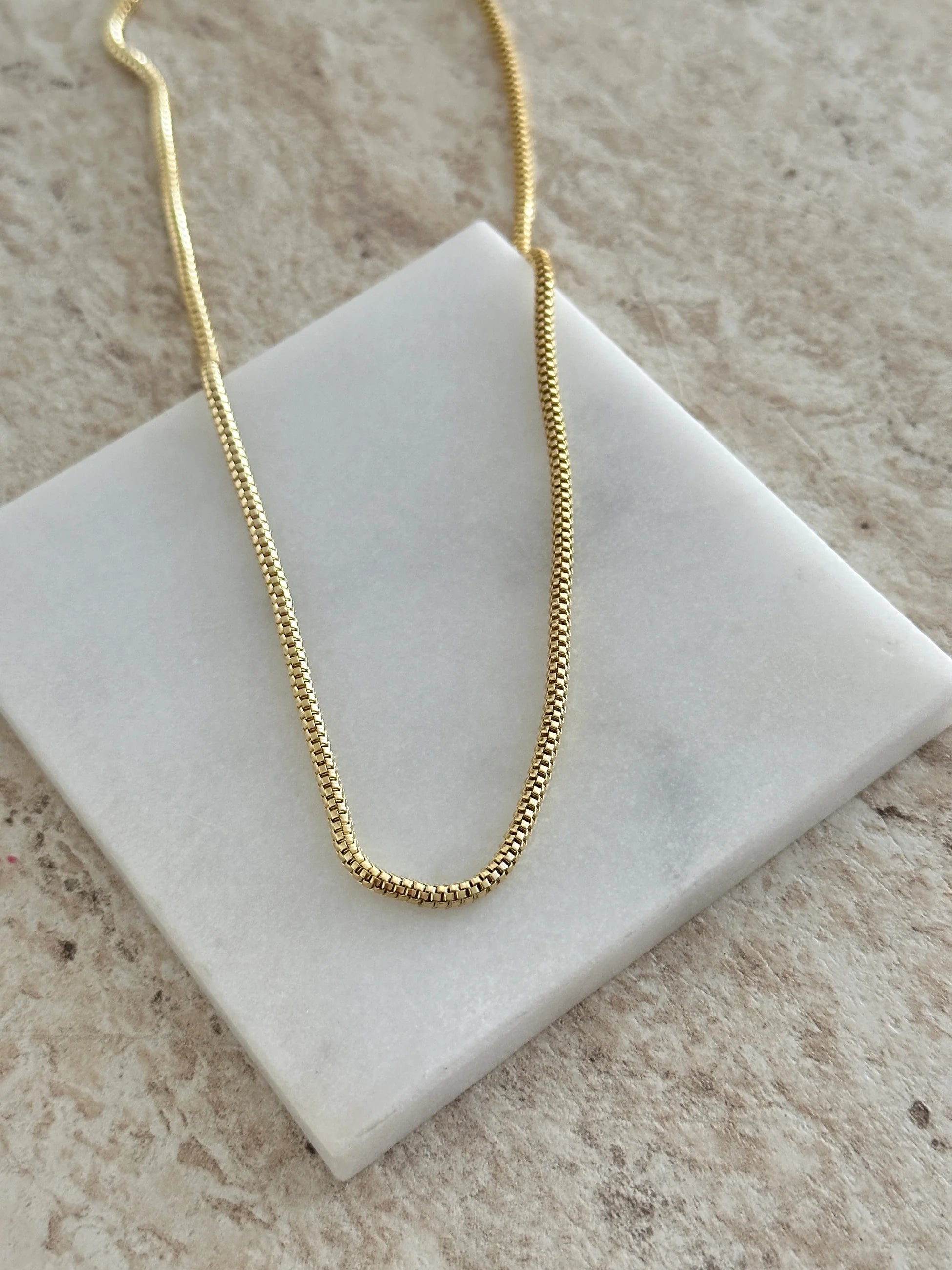 45cm İnce Boru Zincir Kadın Kolye