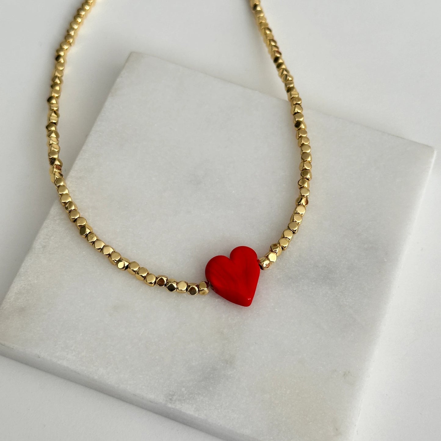 Murano Kalp Kadın Kolye