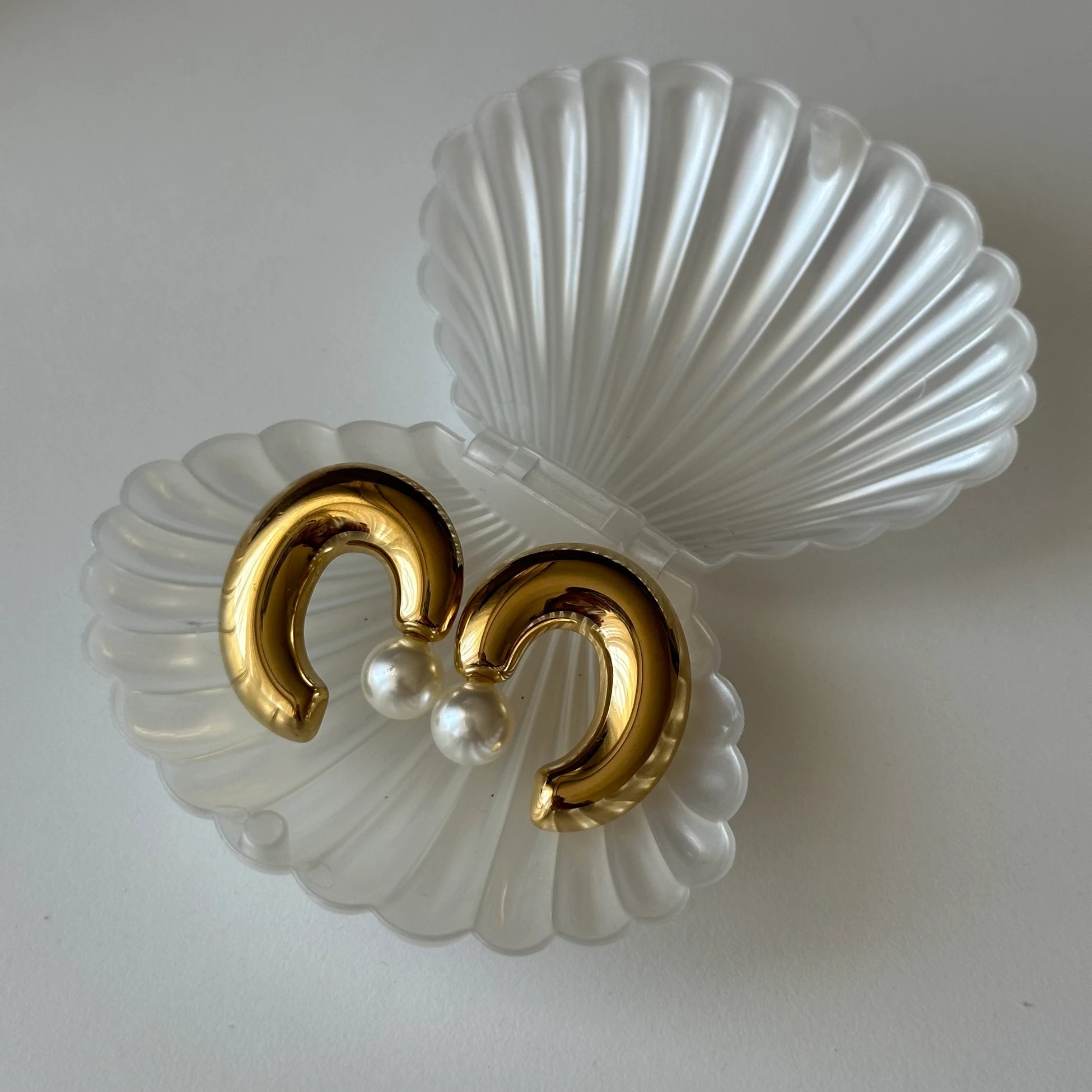 İnci Bombe Çelik Küpe