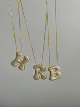 Hailey Harf 925 Ayar Gümüş Kadın Kolye