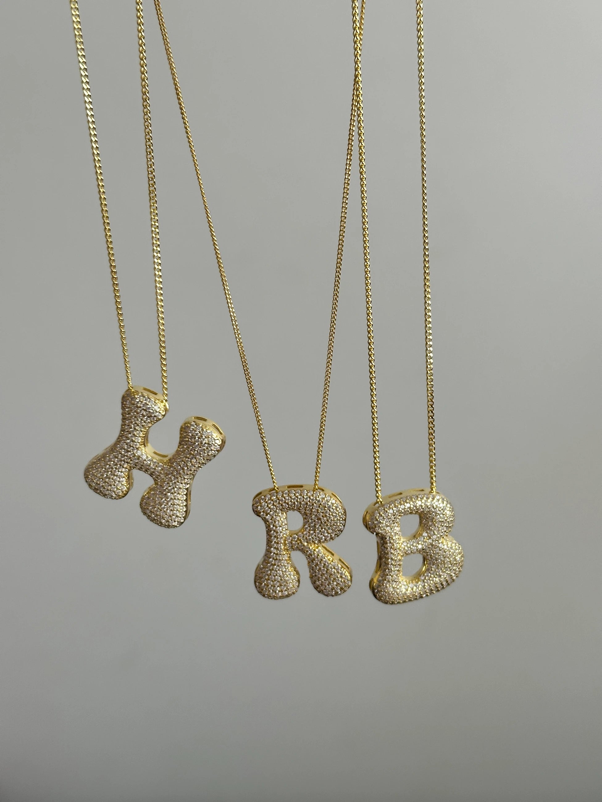 Hailey Harf 925 Ayar Gümüş Kadın Kolye