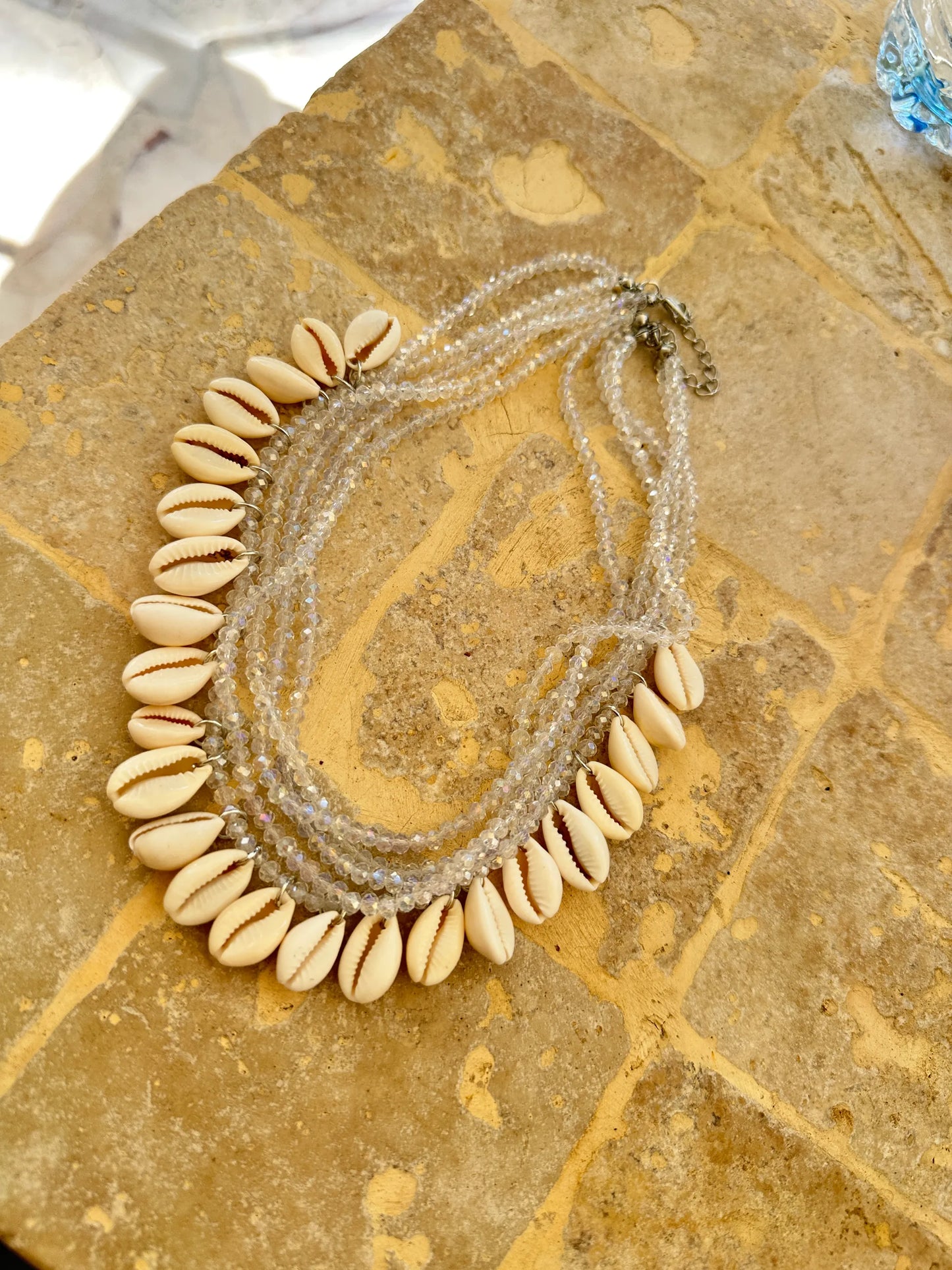 ZR Deniz Kabuk Kristal Kadın Kolye