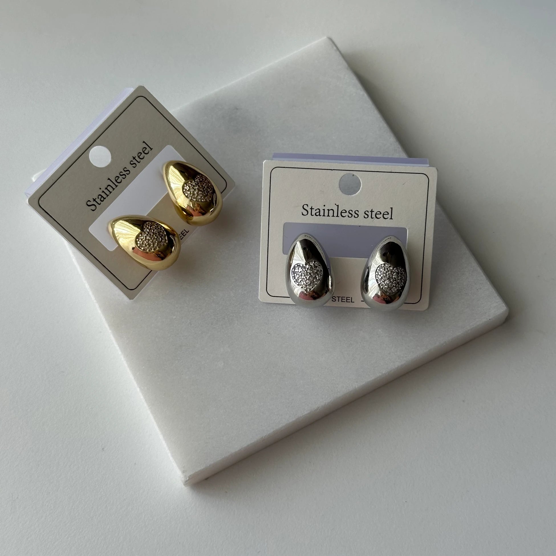 Kalp Zirkon Damla Küpe