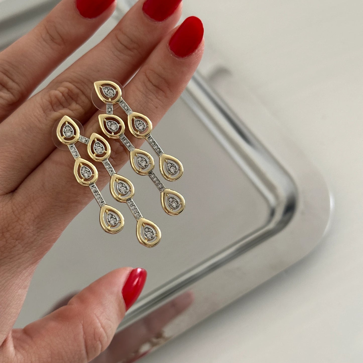 Su Damlası Tasarım Kadın Küpe