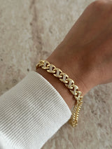 Tasarım Zincir 14k Kadın Bileklik