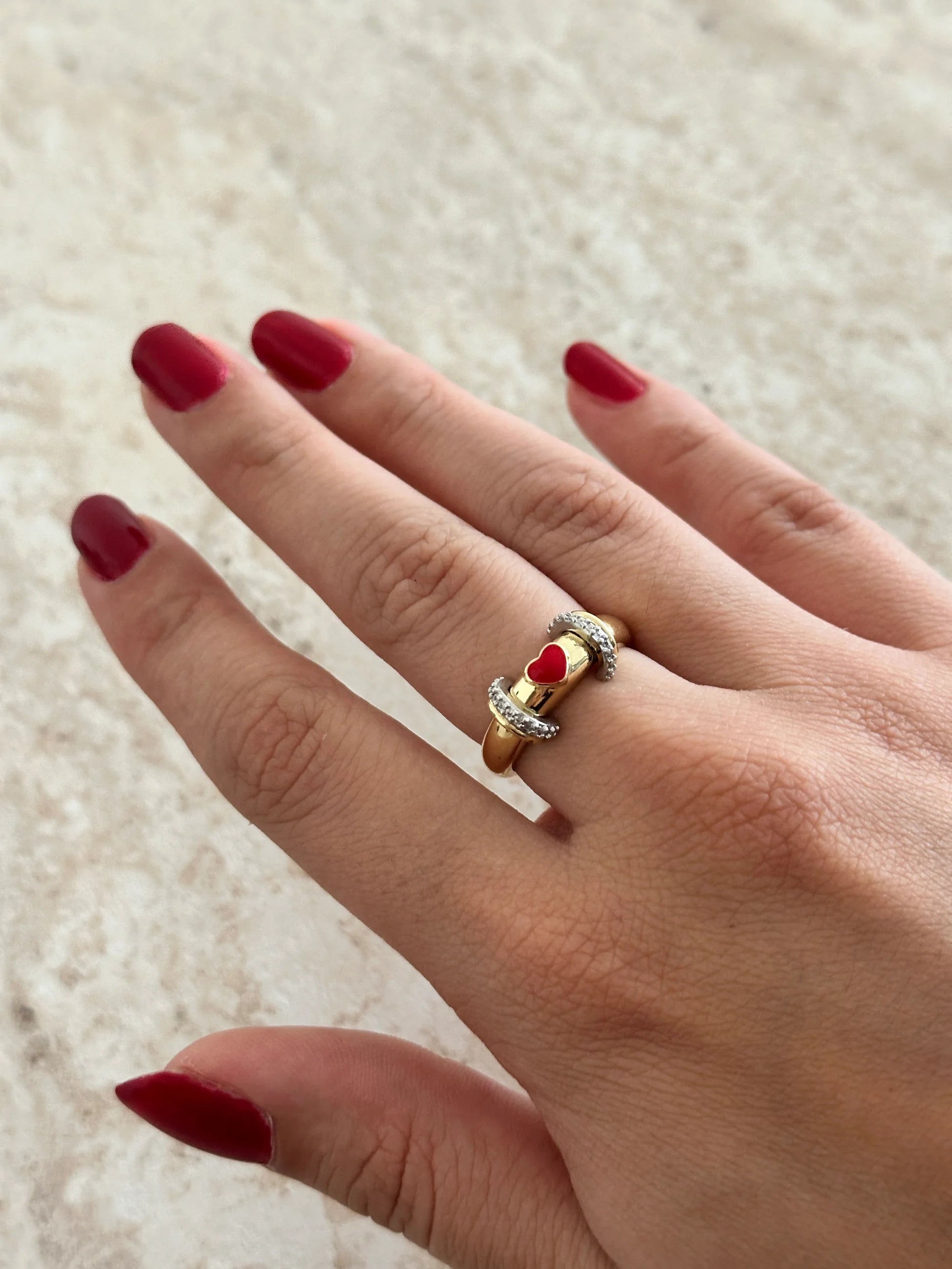 Kalp Gold Kadın Yüzük