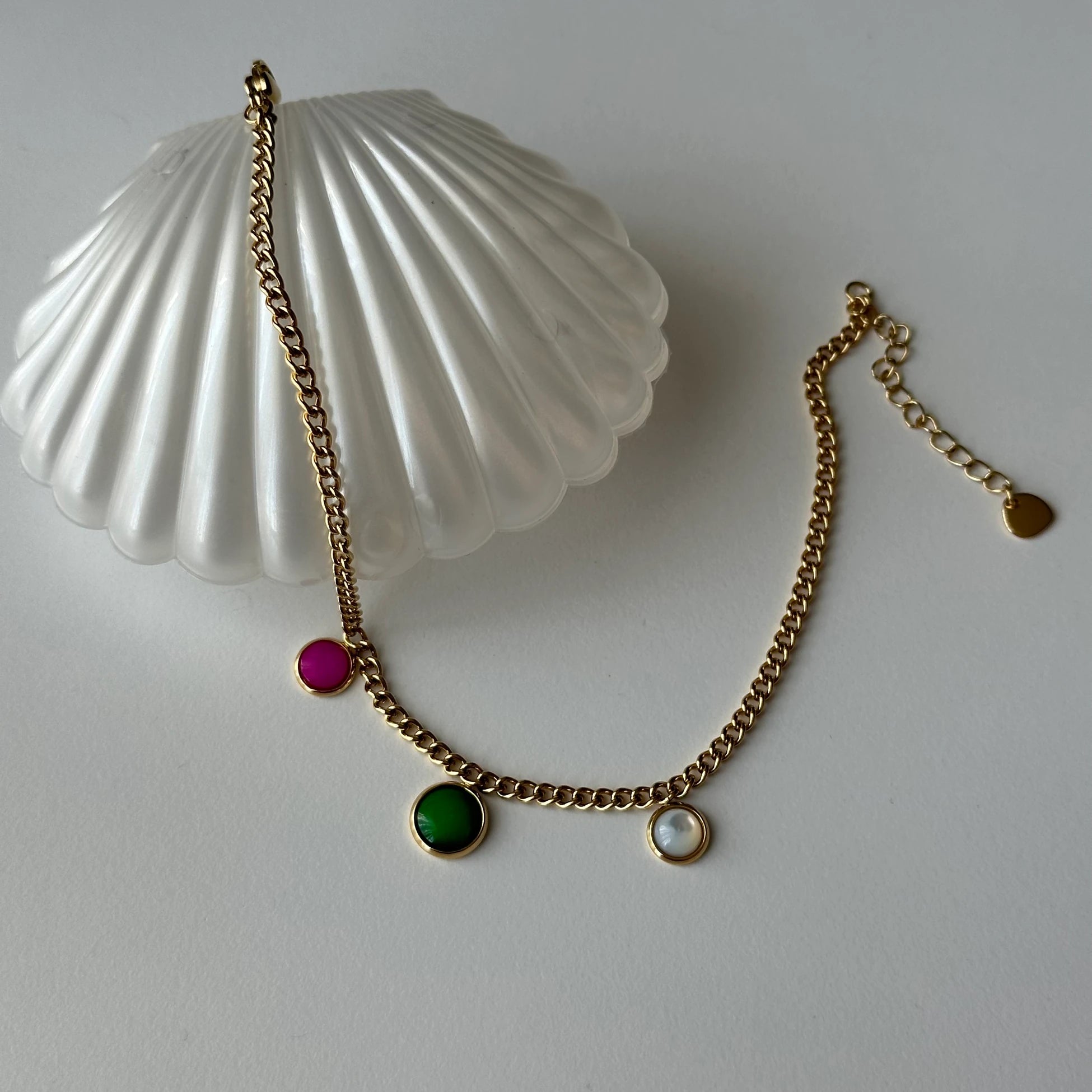 Renkli Taş Çelik Halhal