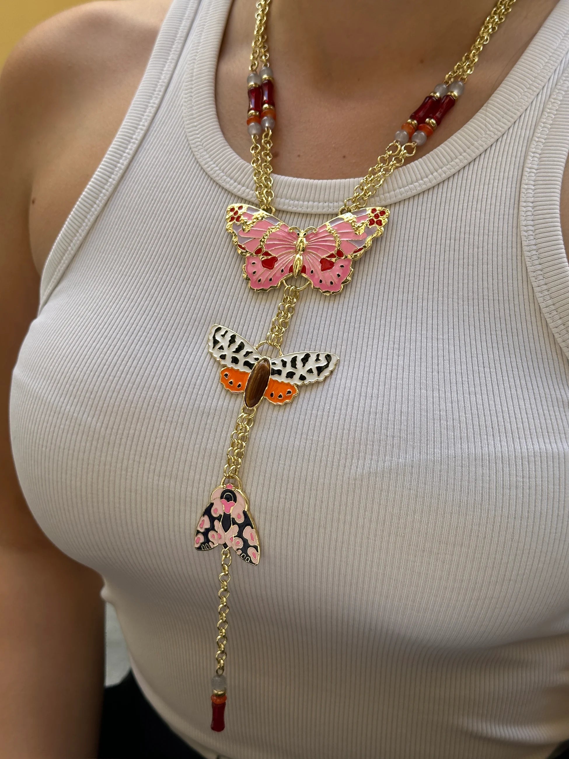 Kelebek Uzun Y Kadın Kolye