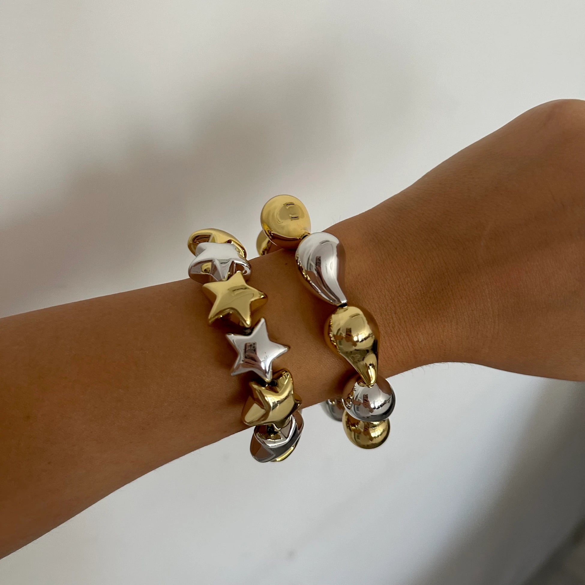 Yıldız Mix Boncuk Elastik Bileklik