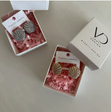 İstiridye Zirkon Taş Küpe