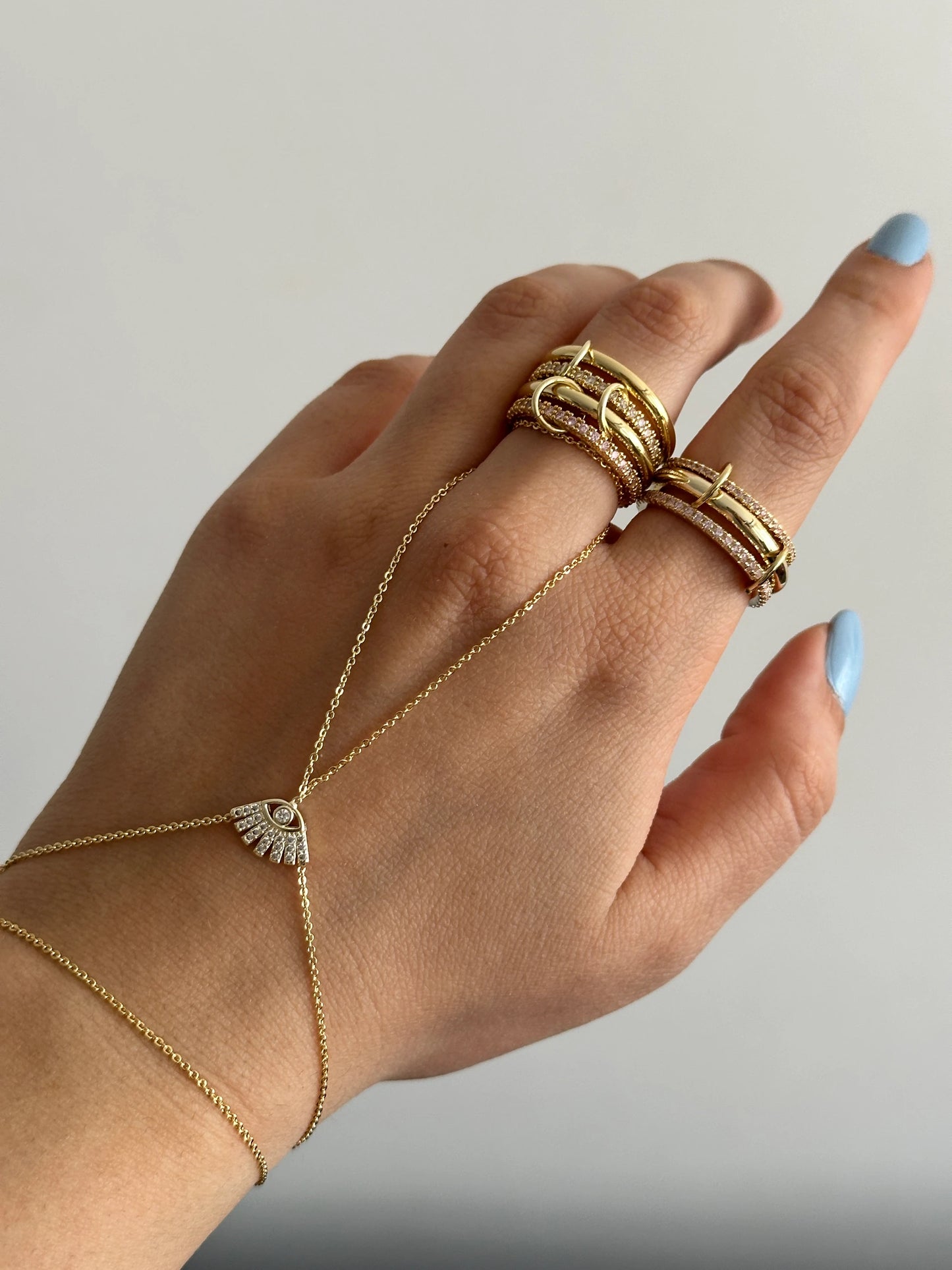 4'Lü Pembe Zirkon Taş Spinelli Kadın Yüzük