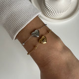 Mini Kalp New York Çelik Bileklik