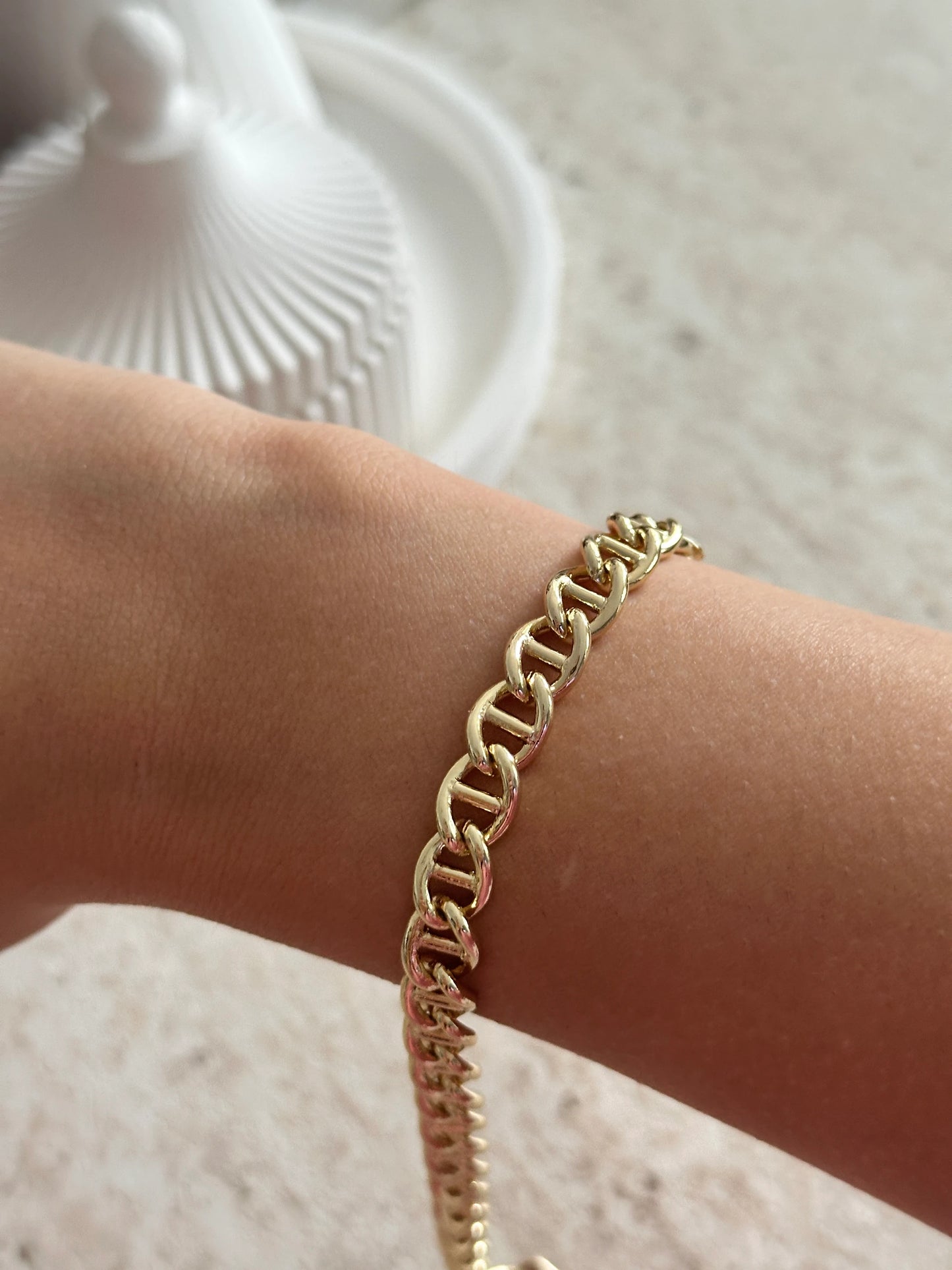 14K Tasarım Zincir Kadın Bileklik