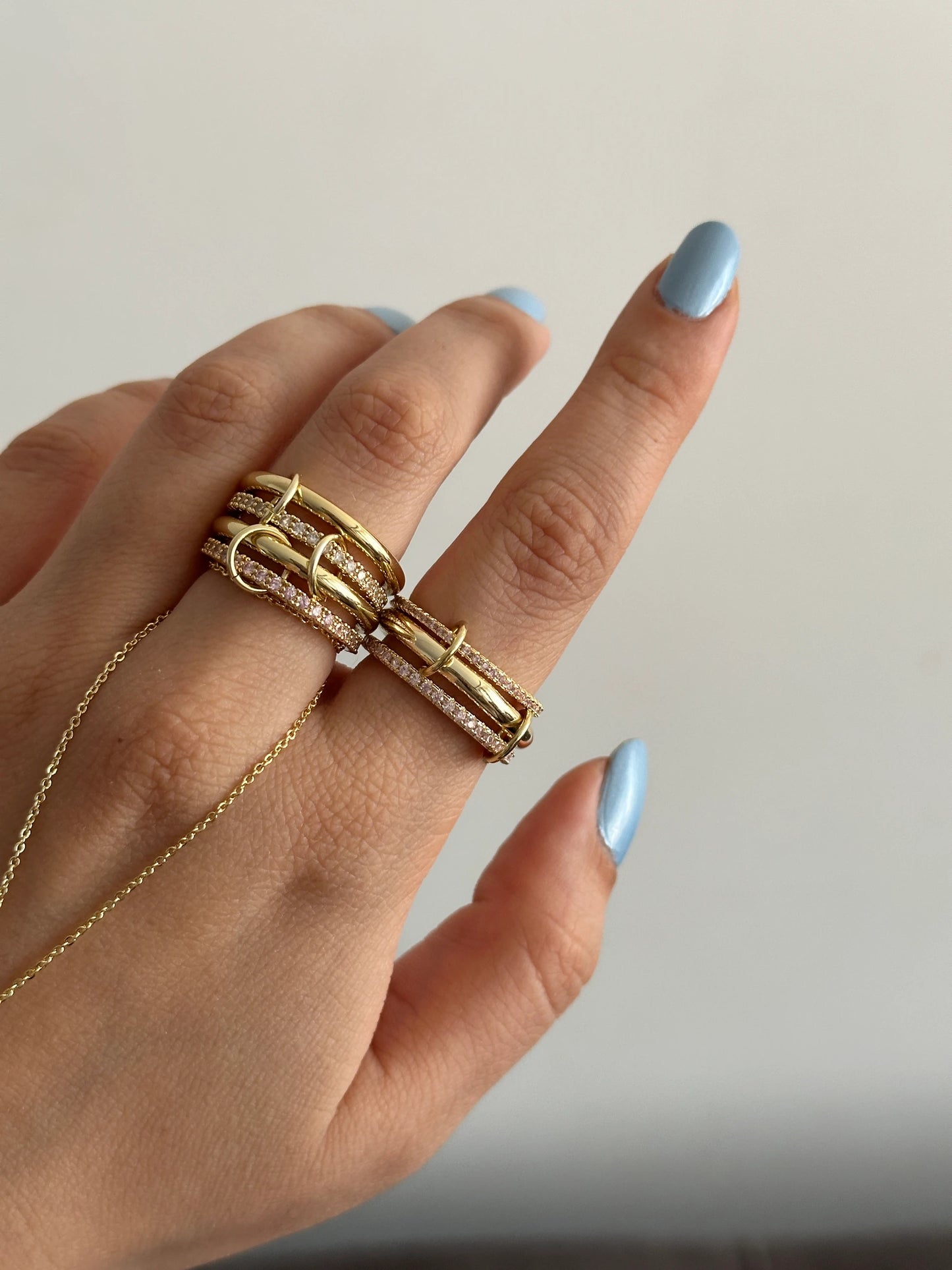 4'Lü Pembe Zirkon Taş Spinelli Kadın Yüzük