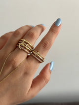 4'Lü Pembe Zirkon Taş Spinelli Kadın Yüzük