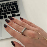 Zirkon Taş Tasarım Kadın Yüzük 02