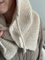 Düğmeli Yün Kadın Balaklava