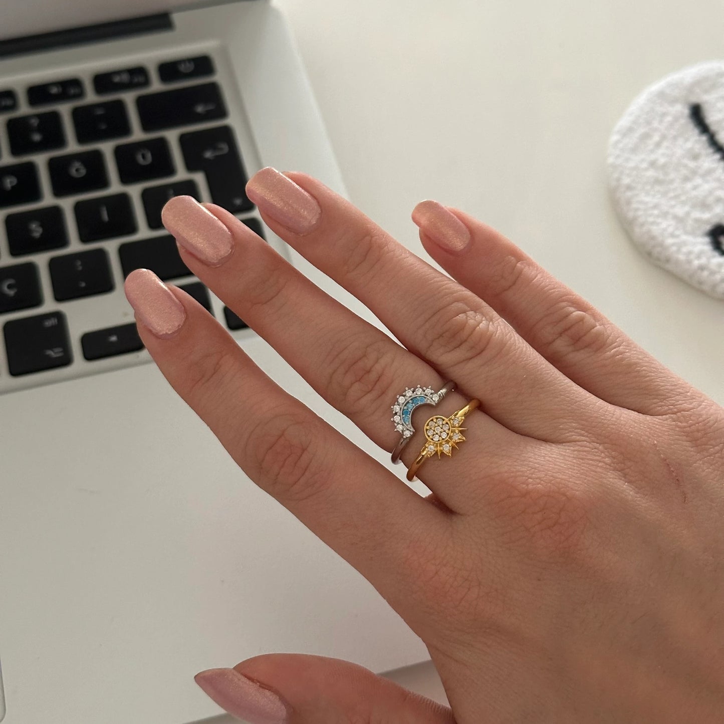 Güneş & Ay İkili Yüzük