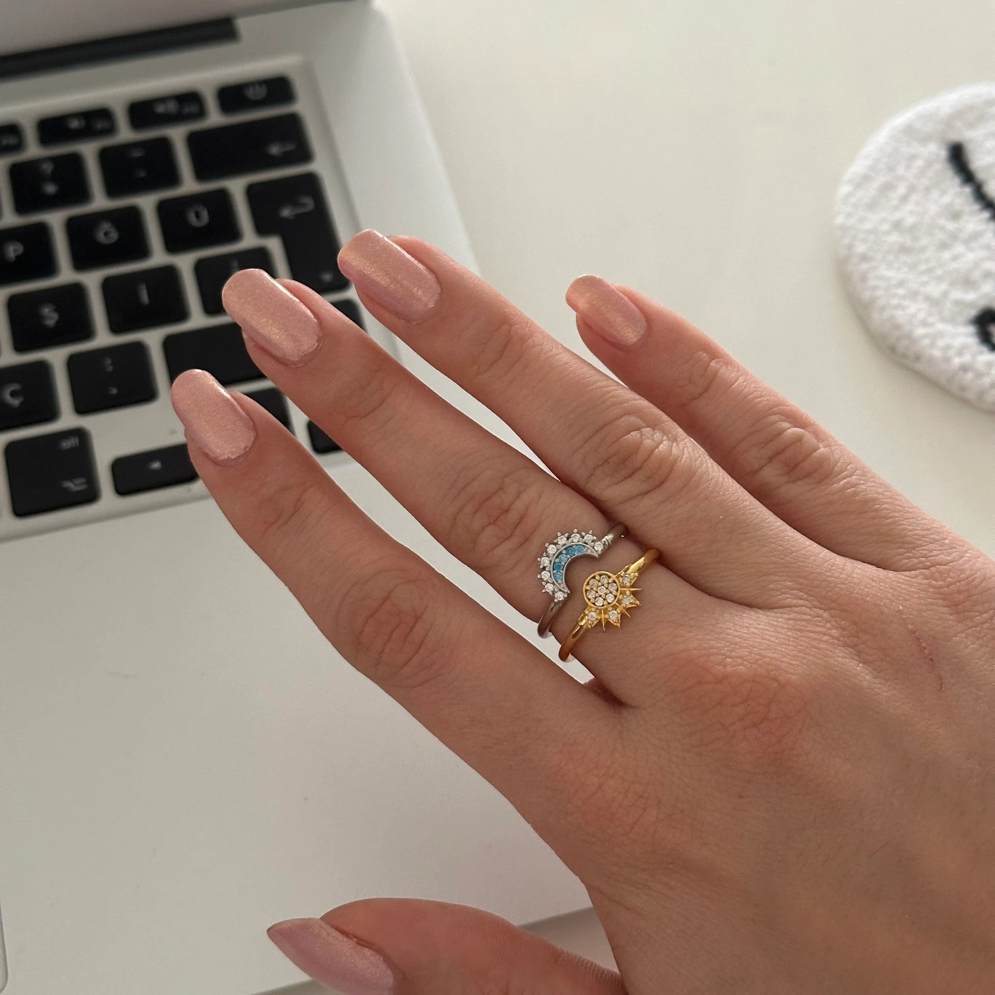 Güneş & Ay İkili Yüzük