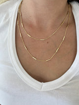 Kemik Zincir Kadın Kolye (90 cm)