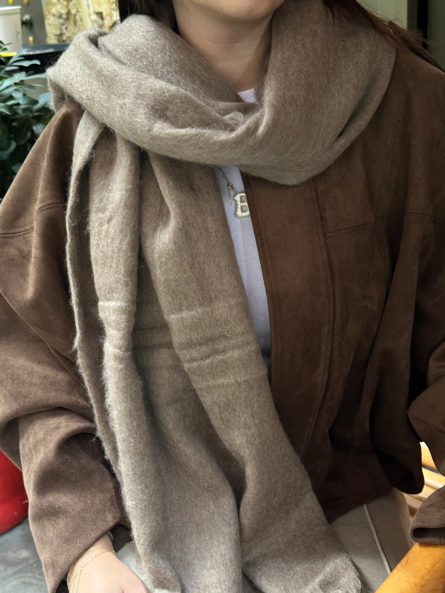 Boz Kahve Pinterest Kadın Şal Atkı