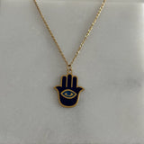 Göz Fatma Ana Eli Çelik Kolye