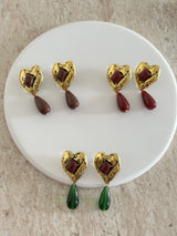 Bakır Kalp Kadın Küpe