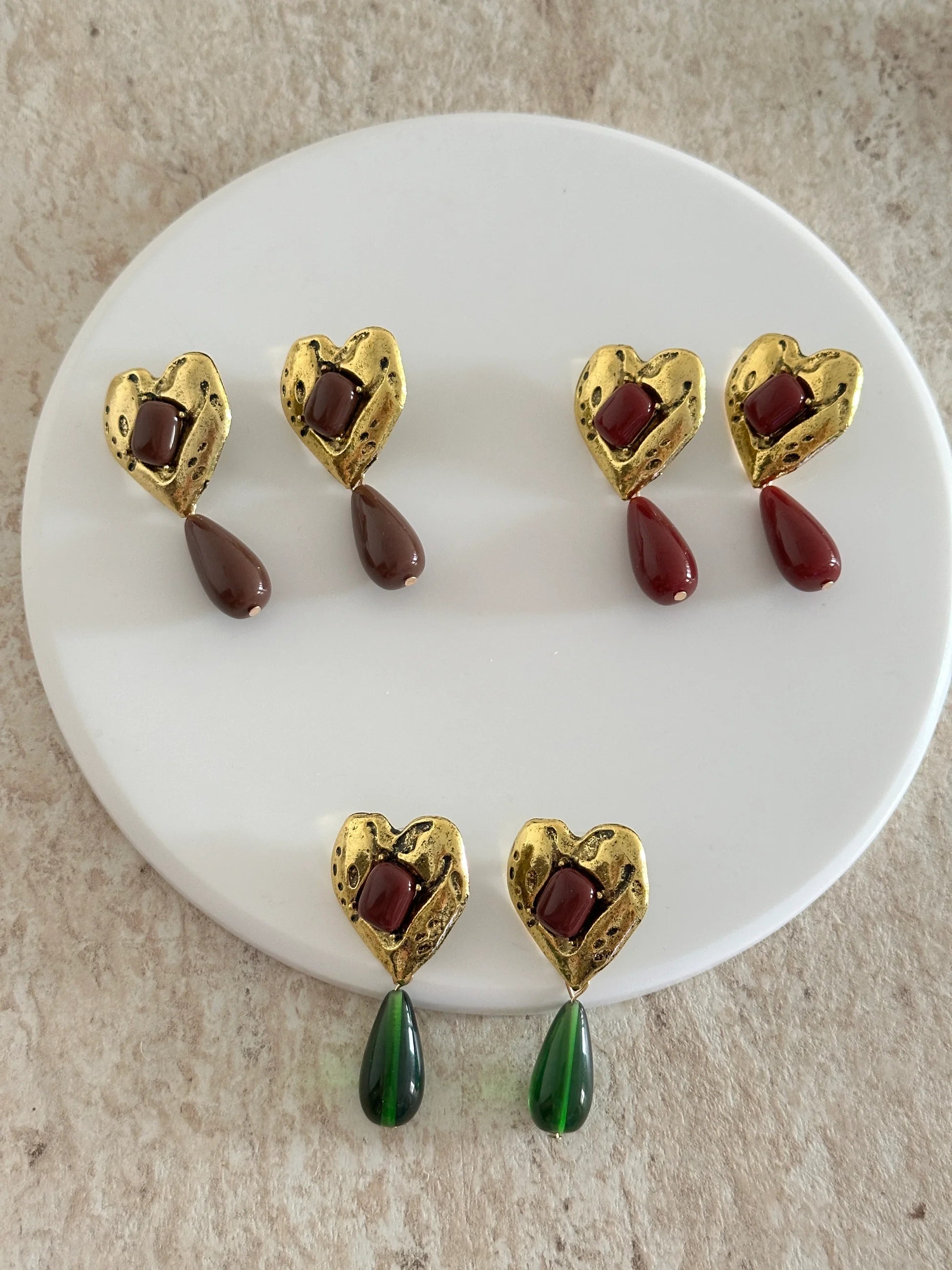 Bakır Kalp Kadın Küpe