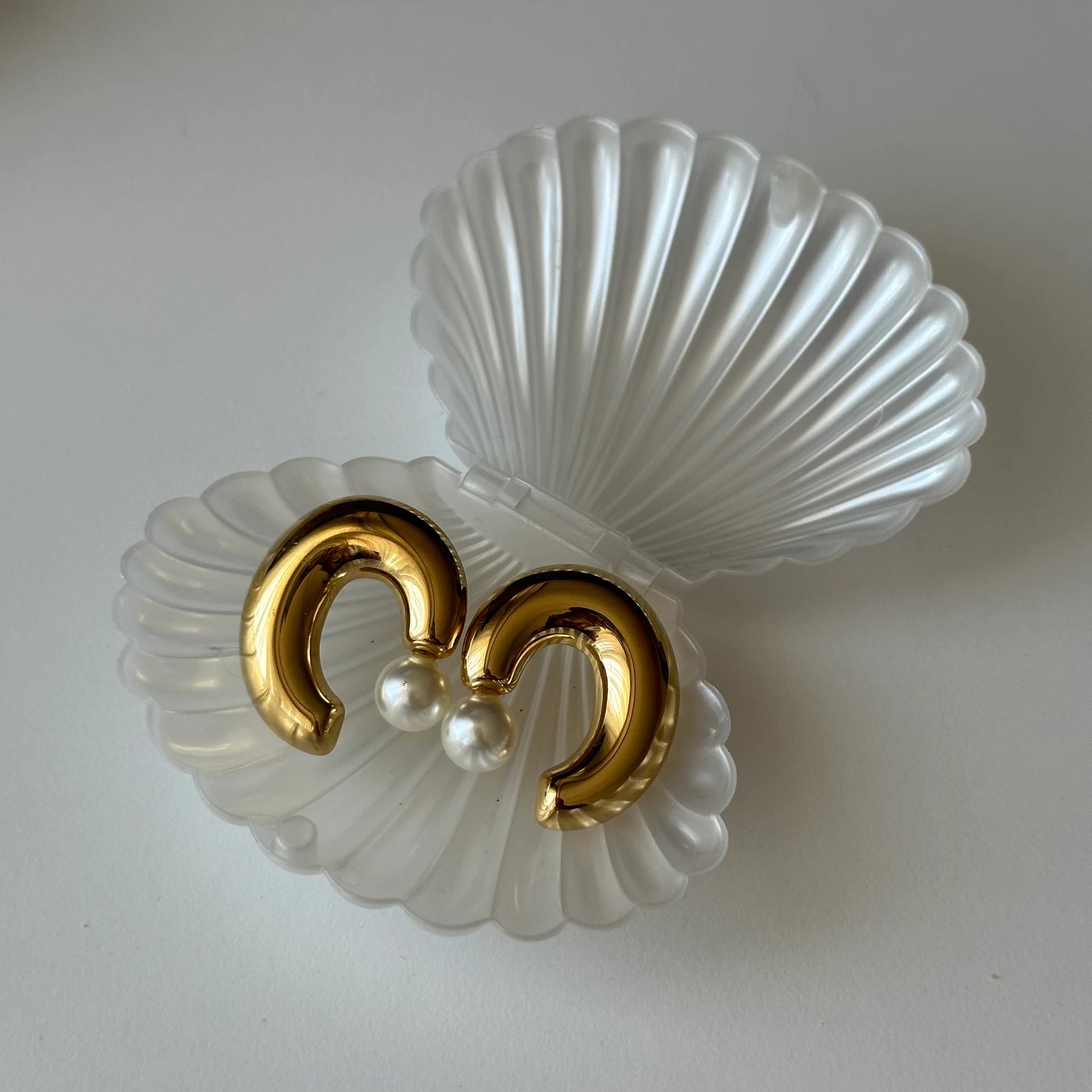 İnci Bombe Çelik Küpe