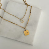 İkili Love Çelik Kolye