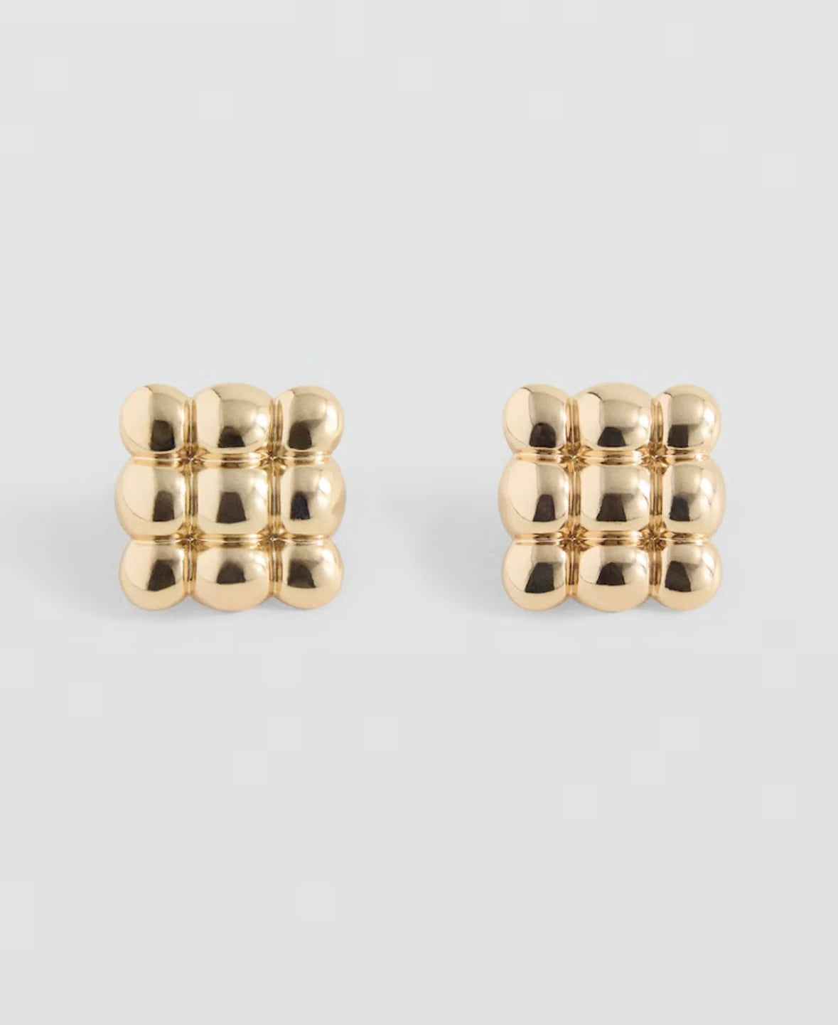 Bubble Kare Kadın Küpe