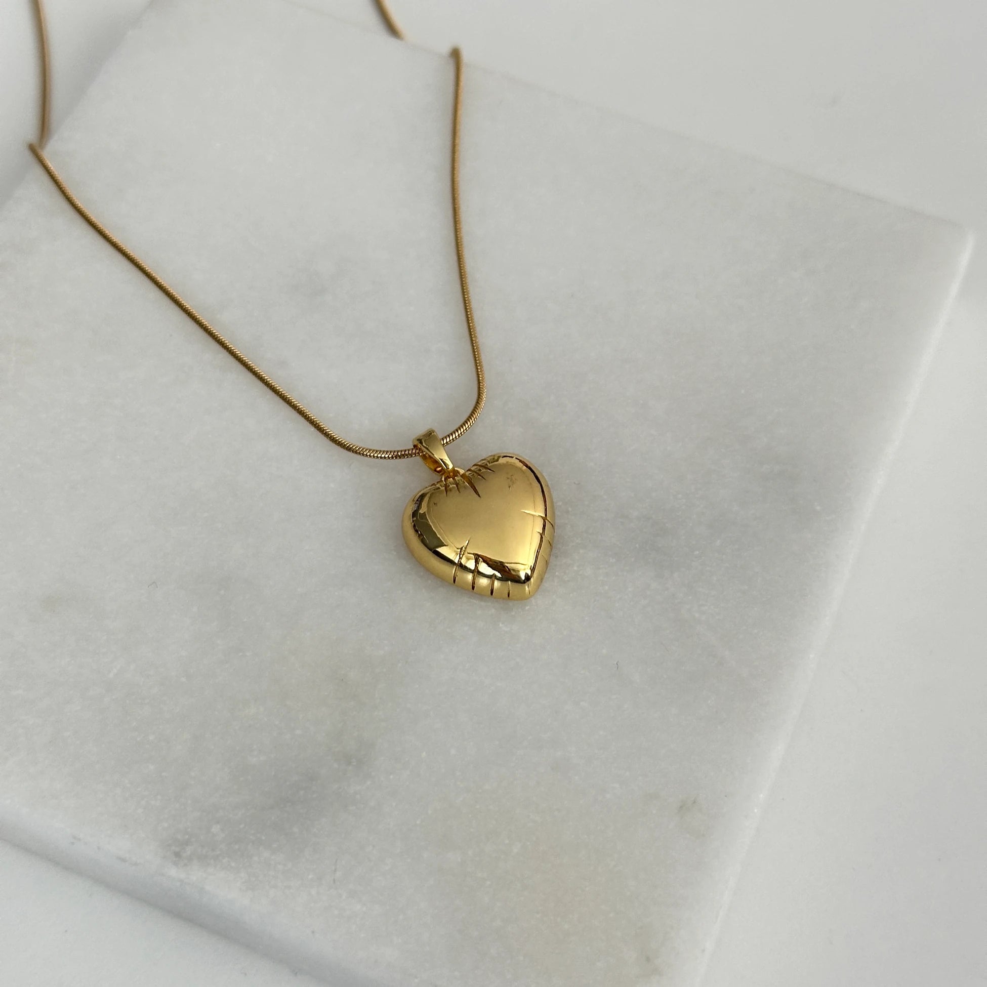 Bubble Kalp Çelik Kadın Kolye